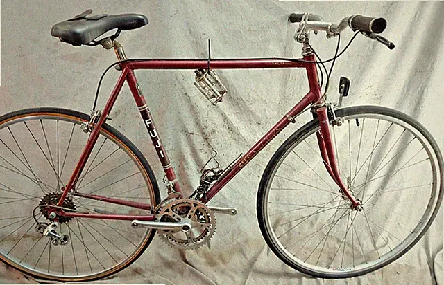 1982 Fuji Sagres Hybrid Bike 58cm Large Chromoly Road Suntour Retro USA Shipping