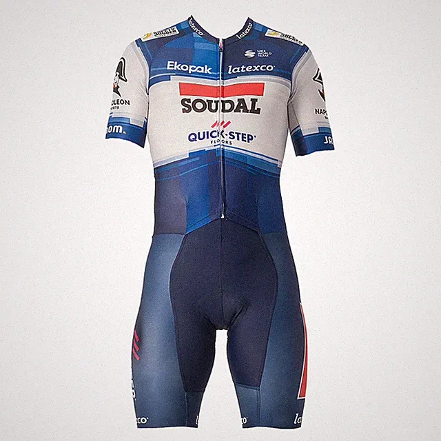2024 mens SOUDAL Cycling Bodysuit Cycling Jersey Triathlon cycling jumpsuit