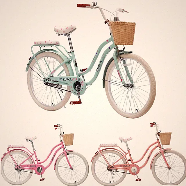 24" Girls Cruiser Bike 1-Speed Steel Frame Bicycle Wicker Basket Rear Rack Retro