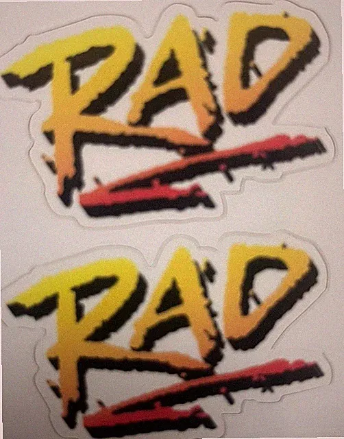 2pc Bike Logo Retro BMX Rad Design Stickers Bicycle Freestyle 2” 🚲