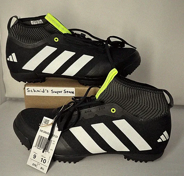 Adidas The Gravel 2.0 Cycling Shoes Men’s Size 9 Women’s 10 HQ9034 Black White