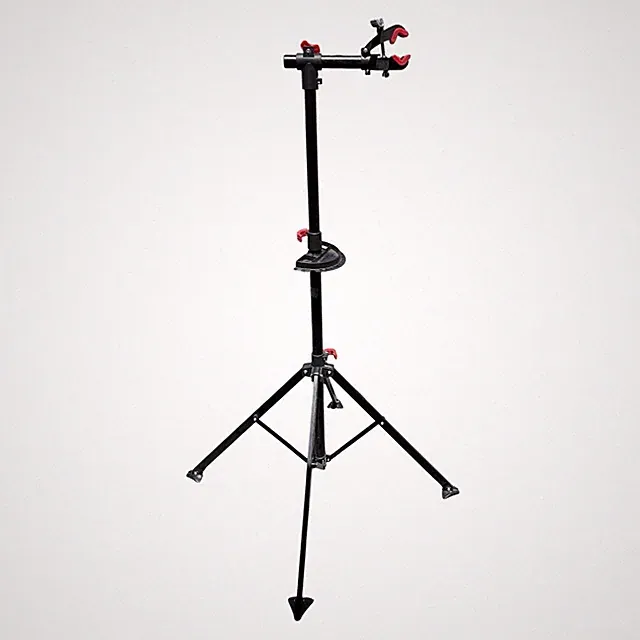 Adjustable Bicycle Repair Stand Work Stand w/ Tool Tray & Clamp Foldable Used