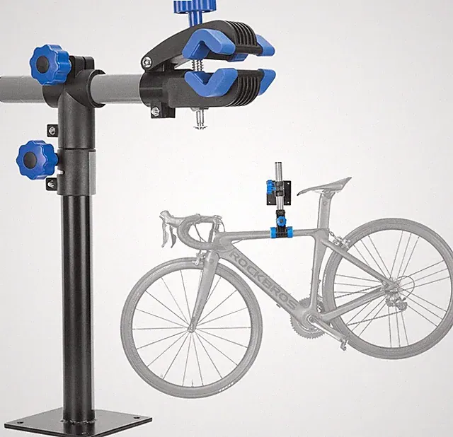 Adjustable Wall-Mounted Bike Repair Stand for Home Maintenance
