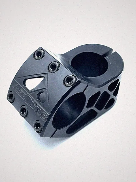 Azonic Shorty Aggro Machined Aluminum MTB / BMX Stem NOS USA Made Black 40mm