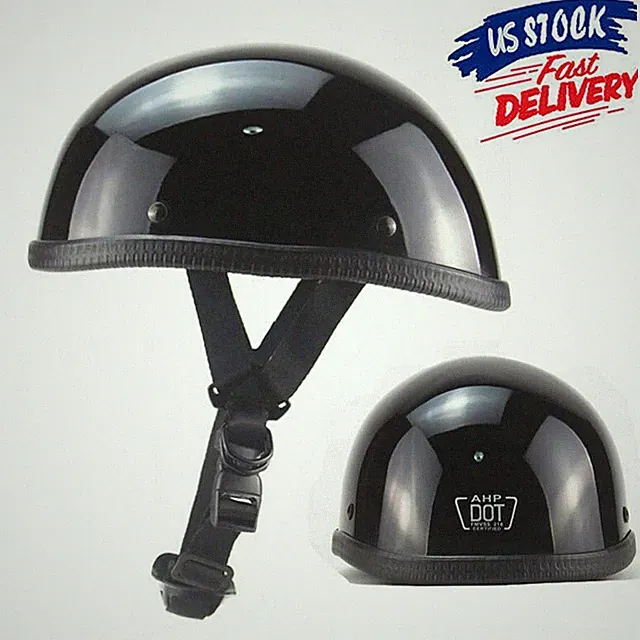 Beanie Motorcycle Helmet Half Helmet Retro Men Women Open Face Scooter Skull Cap