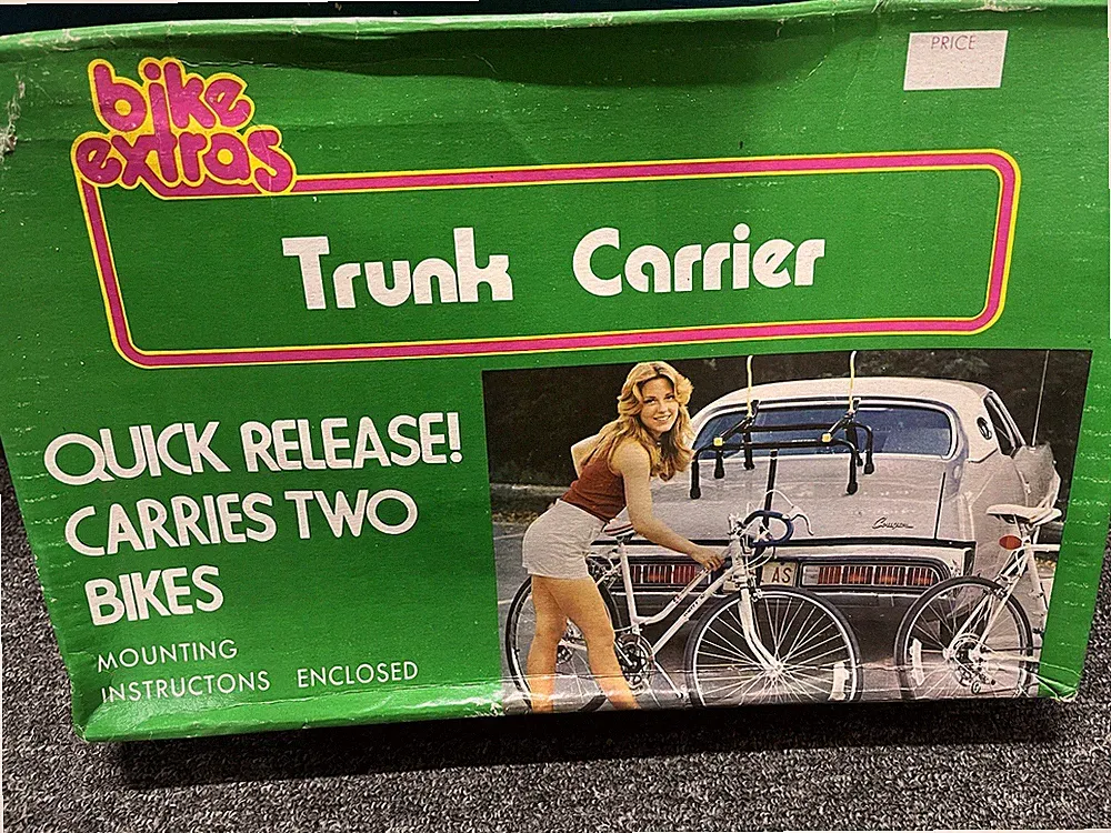 Bike Extras Trunk Carrier Car Rack Auto 70s Vintage NEW IN BOX Bicycle Rack