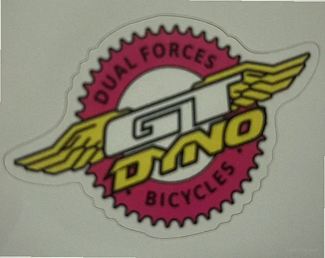 Bike Logo Retro BMX GT Dyno Design Sticker Bicycle Freestyle 2.75” 🚲