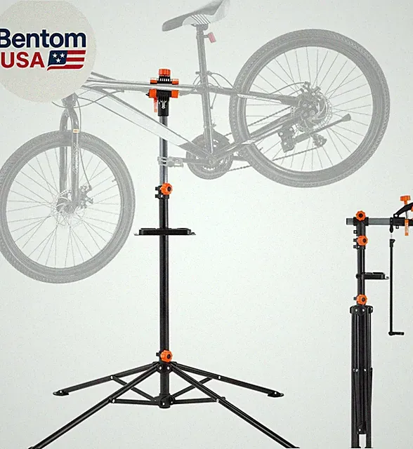 Bike Repair Stand, 4-Leg Steel Bicycle Repair Stand, 42.5"-74.8" Adjustable Heig