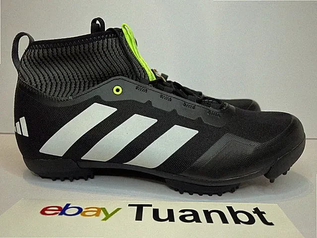 BRAND NEW Adidas The Gravel 2.0 Men's Cycling Shoes Black/White/Green HQ9034