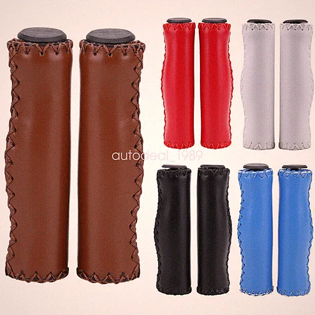 Classic Retro Bike Cycling Bicycle PU Leather Handlebar Grip Cover Accessories
