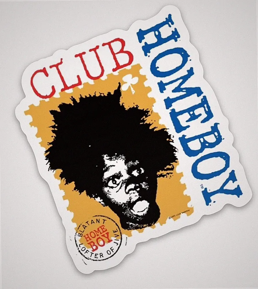 Club Homeboy Retro BMX Bicycle Old School Logo Vinyl Sticker Decal