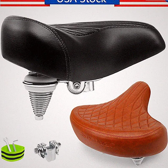 Cycling Retro Extra Wide Big Bum Seat Saddle Oversized Comfort Shock Pad Cushion