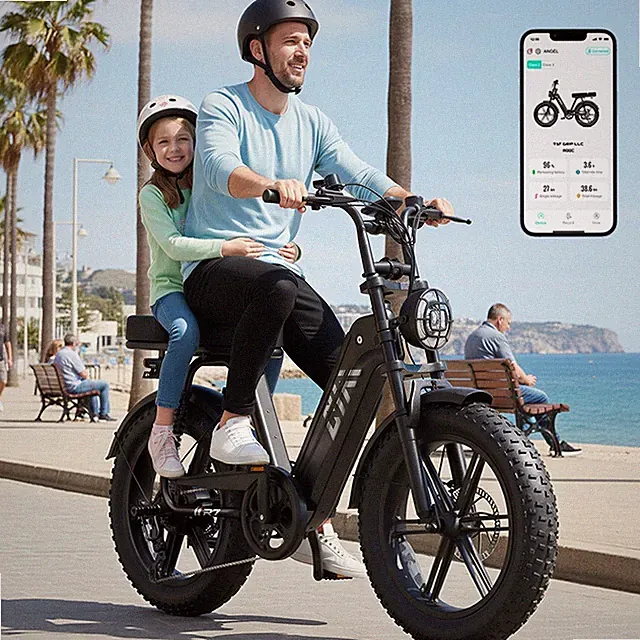 Electric Bike E-Bike 1500W Peak 15AH Adult Bicycles 20" Fat Tire Mountain E-bike