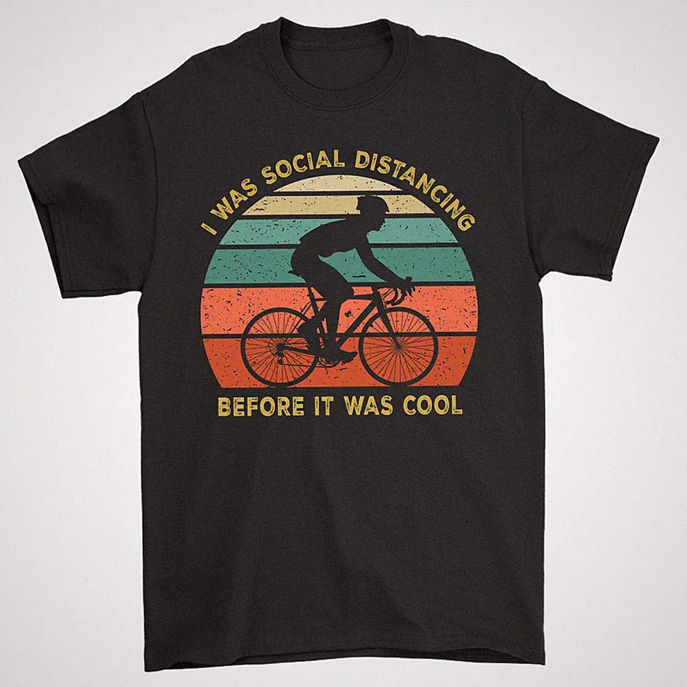 Funny Cyclist Vintage Retro T-Shirt Bicycle Cycling Bike Racing Triathlon Gifts