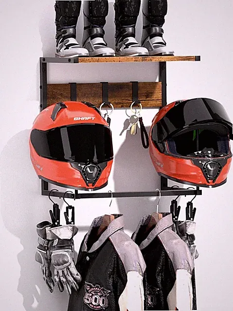 Hat Holder Wall Rack Motorcycle Helmet Display