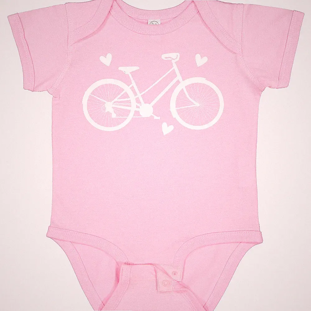 Inktastic Bicycle Cycling Bike Lover Baby Bodysuit Rider Exercise Retro Fitness