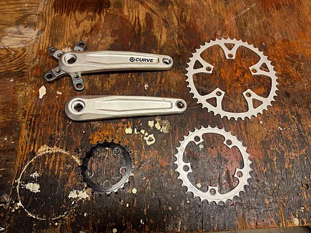 Kona Curve C3 MTB Crankset Square Taper Triple Vintage Retro Mountain Bike