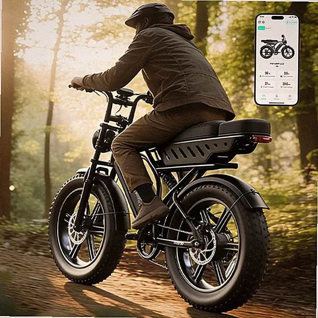 NEW TST Electric Bike1500W Peak Motor 48V/15AH 32MPH 20" Electric Off-Road Bike