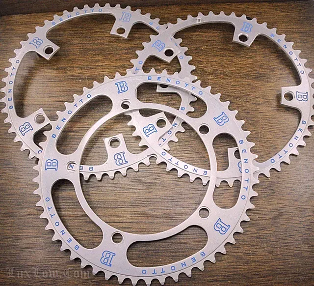 NOS Vintage Benotto Panto Road Bike CHAINRINGS 144 BCD Ofmega Campagnolo Bicycle