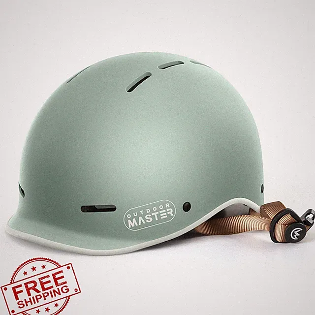 OutdoorMaster Emerald Green Large Adult Bike Helmet 10 Vents