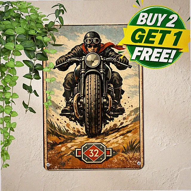 Retro 1938 Favor French Commuter Moped Bicycle Shed Metal Tin Sign 8x12