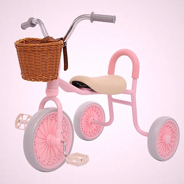 Retro Children's Tricycle With Pedals Children Tricycle For 2-6 Years Old