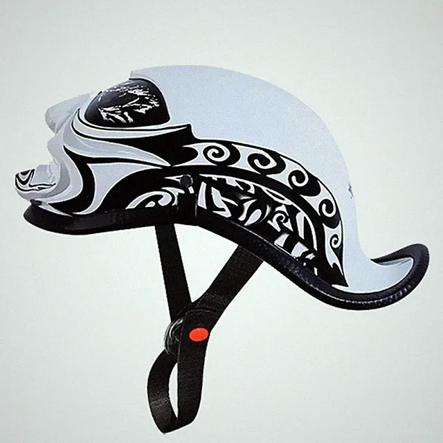 Retro Trendy Half Helmet Motorcycle Helmet Electric Bicycle Scooter Universal He