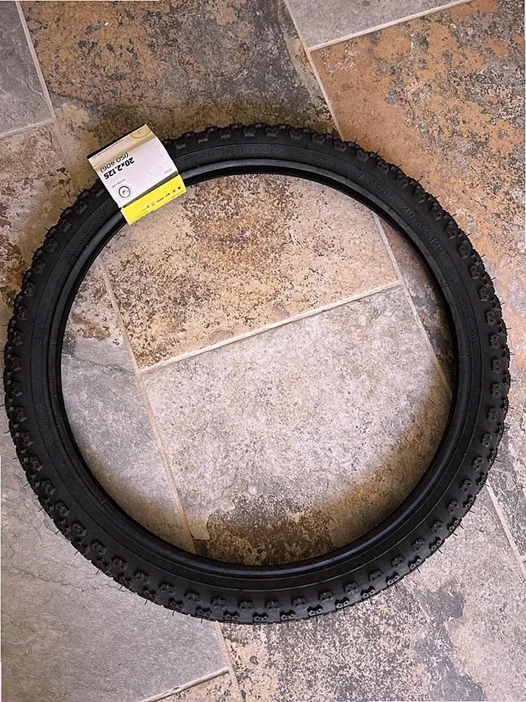 Sunlite MX3 20 x 2.125 Knobby Retro BMX Bicycle Black Skin Wall Tire
