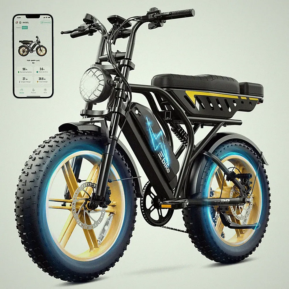 TST 20" Fat Tire Electric Bike 1500W Peak 48V 15Ah E-Bike Bicycle for Adults NEW