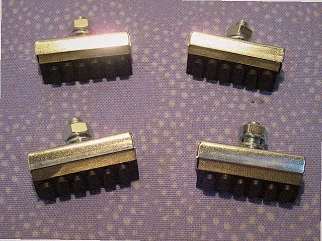 Vintage Bicycle Retro Schwinn Cruiser Brake Pads in Black Set of 4 - New Stock