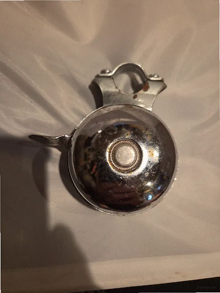 Vintage Double Sided Chrome Retro Bicycle Bell Handlebar Mount Slide
