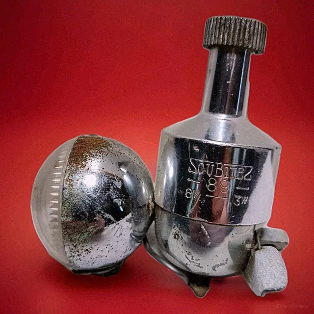 Vintage FRANCE SOUBITEZ 89 Dynamo bicycle head light 6v 3w chrome Retro