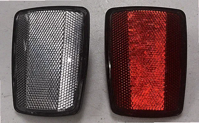 Vintage Front And Rear 10 Speed Bike Reflector Bright Star Ind Gulco No 27 USA