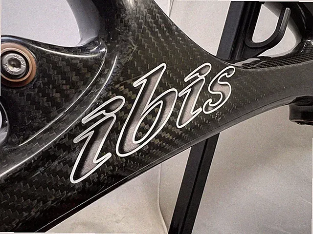 Vintage Ibis Mojo Raw Carbon 26" Frame 19.5" Full Suspension Mountain Bike Retro