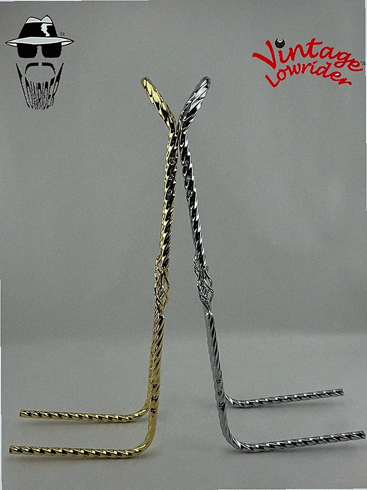 Vintage Lowrider Bicycle 90d Square Twisted CAGE Sissy Bar Fits 16" - 26" Bikes.