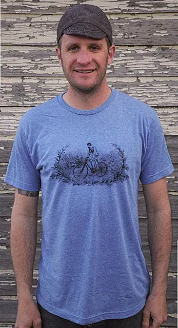 Vintage Track Bicycle Tri Blend T Shirt Retro Antique Fixed Gear Race Bike Fixie