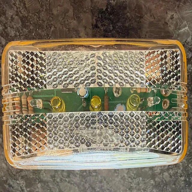 Vintage VistaLite 300 Series Bicycle Safety Light –Clear Lens-Works No Batteries